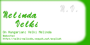 melinda velki business card